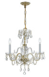 Mini Chandeliers Candle by Crystorama ( 60 | 5044-PB-CL-MWP Traditional Crystal ) 