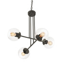 Mid. Chandeliers Glass Down by AFX Lighting ( 162 | JAMP25MBBK Jamie ) 