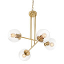 Mid. Chandeliers Glass Down by AFX Lighting ( 162 | JAMP25MBSB Jamie ) 