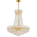 Mid. Chandeliers Glass Down by CWI Lighting ( 401 | 8001P28G Empire ) 