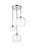 Mini Pendants 3 Light Cluster by Elegant Lighting ( 173 | LD2218C BAXTER ) 