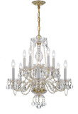 Mid. Chandeliers Candle by Crystorama ( 60 | 5080-PB-CL-MWP Traditional Crystal ) 