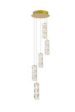 Pendants Glass Down by Elegant Lighting ( 173 | 3500D5RG Polaris ) 