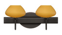 Bathroom Fixtures Two Lights by Besa ( 74 | 2SW-541080-BR Peri ) 