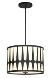 Pendants Drum Shade by Crystorama ( 60 | ROY-803-BK Royston ) 