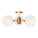 Semi-Flush Mts. Cage by Alora ( 452 | SF505326AGOP Nouveau ) 