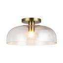 Semi-Flush Mts. Glass Down by Alora ( 452 | SF515712BGCL Sylvia ) 