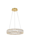 Pendants Drum Shade by Elegant Lighting ( 173 | 3503D17G Monroe ) 