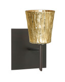 Sconces Single Glass by Besa ( 74 | 1SW-5125GF-BR-SQ Nico ) 