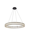 Mid. Chandeliers Glass Down by Elegant Lighting ( 173 | 3503D31BK Monroe ) 