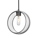 Mini Pendants Glass Down by Besa ( 74 | 1JC-MANACL-BK-NI Besa Mana Pendant ) 