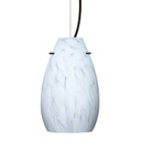 Mini Pendants Glass Down by Besa ( 74 | 1KX-412619-LED-BK Besa Pera 9 Pendant ) 