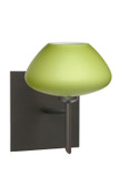 Sconces Single Glass by Besa ( 74 | 1SW-541035-BR-SQ Peri ) 