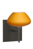 Sconces Single Glass by Besa ( 74 | 1SW-541080-BR-SQ Peri ) 
