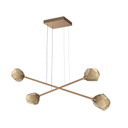 Linear/Island 2 Light Bar by Hammerton Studio ( 404 | PLB0039-M2-NB-B-CA1-L1 Gem ) 