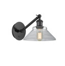 Sconces Single Glass by Innovations ( 405 | 317-1W-BK-G132 Ballston ) 