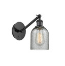 Sconces Single Glass by Innovations ( 405 | 317-1W-BK-G257-LED Ballston ) 
