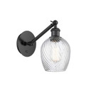 Sconces Single Glass by Innovations ( 405 | 317-1W-BK-G292 Ballston ) 