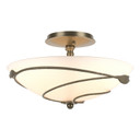 Semi-Flush Mts. Bowl Style by Hubbardton Forge ( 39 | 126712-SKT-84-GG0048 Leaf ) 