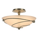 Semi-Flush Mts. Bowl Style by Hubbardton Forge ( 39 | 126712-SKT-84-SS0048 Leaf ) 