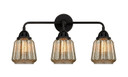 Bathroom Fixtures Three Lights by Innovations ( 405 | 288-3W-BK-G146-LED Nouveau 2 ) 