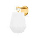 Sconces Single Glass by Hudson Valley ( 70 | BKO500-AGB Debi ) 