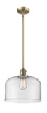 Pendants Glass Down by Innovations ( 405 | 201S-BB-G72-L-LED Franklin Restoration ) 