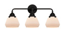 Bathroom Fixtures Three Lights by Innovations ( 405 | 288-3W-BK-G171 Nouveau 2 ) 