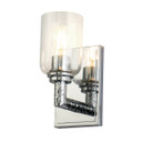 Sconces Single Glass by Lucas + McKearn ( 175 | BB80122PC-1 Rampart ) 