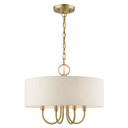 Mini Chandeliers Drum Shade by Livex Lighting ( 107 | 49804-01 Blossom ) 