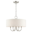 Mini Chandeliers Drum Shade by Livex Lighting ( 107 | 49804-91 Blossom ) 