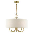 Mid. Chandeliers Drum Shade by Livex Lighting ( 107 | 49805-01 Blossom ) 