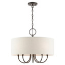 Mid. Chandeliers Drum Shade by Livex Lighting ( 107 | 49805-92 Blossom ) 