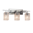 Bathroom Fixtures Three Lights by Justice Designs ( 102 | FSN-8703-15-SEED-CROM-LED3-2100 Fusion ) 