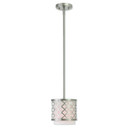 Mini Pendants Drum Shade by Livex Lighting ( 107 | 41101-91 Arabesque ) 