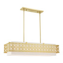 Linear/Island 4 Light + by Livex Lighting ( 107 | 49868-33 Calinda ) 