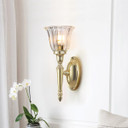 Sconces Single Glass by Lucas + McKearn ( 175 | BB-DRYDEN1-PB Dryden ) 