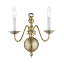 Sconces Double Candle by Livex Lighting ( 107 | 5002-01 Williamsburgh ) 