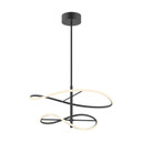 Mid. Chandeliers Ring/Halo by Kuzco Lighting ( 347 | PD96424-BK Collide ) 