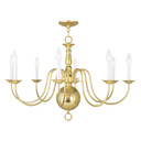 Mid. Chandeliers Candle by Livex Lighting ( 107 | 5007-02 Williamsburgh ) 