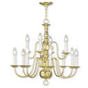 Mid. Chandeliers Candle by Livex Lighting ( 107 | 5012-02 Williamsburgh ) 