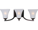 Bathroom Fixtures Three Lights by Maxim ( 16 | 20100FTOI Aurora ) 