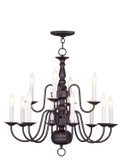 Mid. Chandeliers Candle by Livex Lighting ( 107 | 5012-07 Williamsburgh ) 