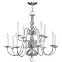 Mid. Chandeliers Candle by Livex Lighting ( 107 | 5012-91 Williamsburgh ) 