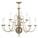 Mid. Chandeliers Candle by Livex Lighting ( 107 | 5014-01 Williamsburgh ) 