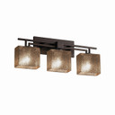 Bathroom Fixtures Three Lights by Justice Designs ( 102 | FSN-8703-55-MROR-DBRZ Fusion ) 