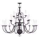 Large Chandeliers Candle by Livex Lighting ( 107 | 5015-07 Williamsburgh ) 