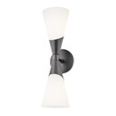 Sconces Double Glass by Mitzi ( 428 | H312102-BLK Parker ) 
