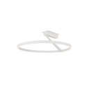 Semi-Flush Mts. Ring Shade/Halo by Kuzco Lighting ( 347 | SF27724-WH-3WCCT-UNV Roda ) 