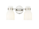 Bathroom Fixtures Two Lights by Millennium ( 59 | 23002-PN Corella ) 